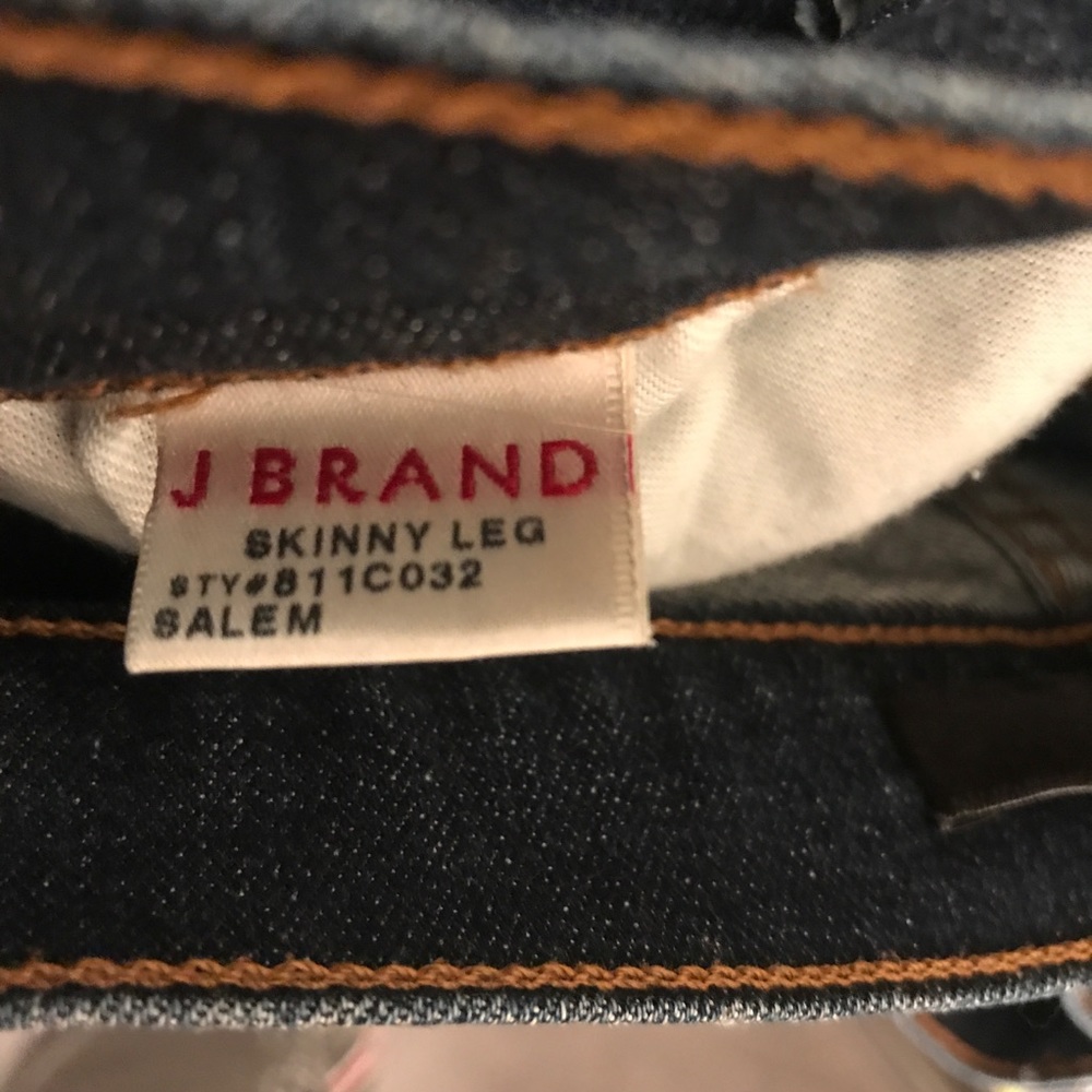 J BRAND 811 mid rise skinny leg jeans SALEM 23 - Picture 6 of 8